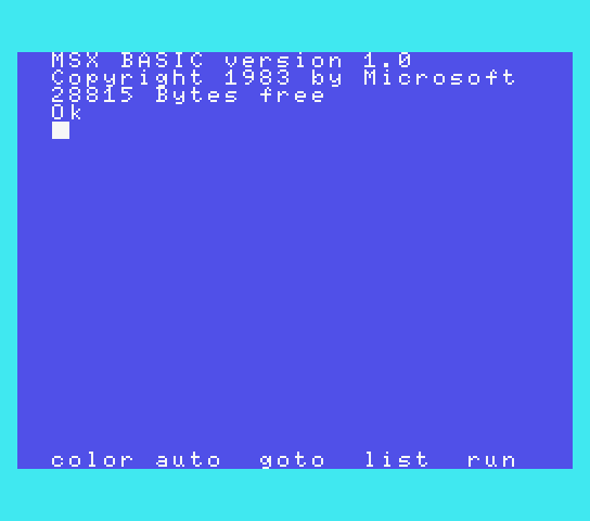 MSX-BASIC V1